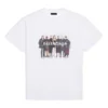 Balenciaga-herre-T-shirt med portrætprint af logoet, retro-stil, korte ærmer, hvid 612966TIV479000