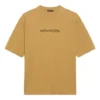 Balenciaga herre-T-shirt med rund hals, alfabet-print og korte ærmer i khaki 620969TIV509605