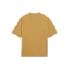 Balenciaga herre-T-shirt med rund hals, alfabet-print og korte ærmer i khaki 620969TIV509605