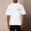 Balenciaga herre-T-shirt med rund hals og korte ærmer, hvid 612966TIVD19000