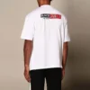 Balenciaga herre-T-shirt med rund hals og korte ærmer, hvid 612966TIVD19000