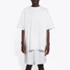 Balenciaga-herre-T-shirt med smilende ansigt, korte ærmer, hvid 651795TKV769140