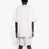 Balenciaga-herre-T-shirt med smilende ansigt, korte ærmer, hvid 651795TKV769140