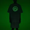 Balenciaga-herre-T-shirt med smilende ansigt, korte ærmer, hvid 651795TKV769140