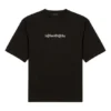 Balenciaga herre-T-shirt med symbolisk rund hals og alfabet-print, kortærmet, sort 620969TIV501070