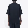 Balenciaga herre-T-shirt med symbolisk rund hals og alfabet-print, kortærmet, sort 620969TIV501070