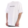 Balenciaga herre-T-shirt med symbolsk rund hals og alfabet-print, kortærmet, hvid 620969TIV509040