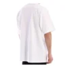 Balenciaga herre-T-shirt med symbolsk rund hals og alfabet-print, kortærmet, hvid 620969TIV509040