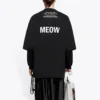 Balenciaga herre-T-shirt, mellemlang, rund hals, korte ærmer, sort 641614TJVG81000