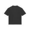 Balenciaga-herrebluse med alfabetprint, korte ærmer, sort 612966TJVD91034