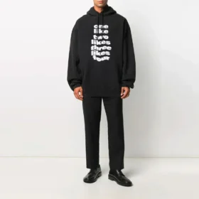 Balenciaga-herresko med alfabetprint, casual, sort 641679TJV931070 Balenciaga-herresko med alfabetprint, casual, sort 641679TJV931070