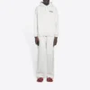 Balenciaga herresko med broderet alfabetmønster i hvid 600583TKVI99084