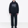 Balenciaga herresko med portrætlogo, sort 620973TIVA21000