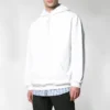 Balenciaga-herretrøje med logo på ryggen, hvid, 556143TAV379000