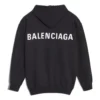 Balenciaga-herretrøje med stort logo-tryk, sort, 556143TAV371000