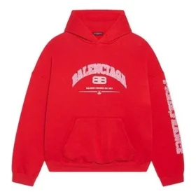 Balenciaga-hettetrøje i bred pasform “Red” 674986TLVJ26441