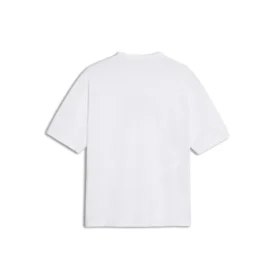 Balenciaga hvid herre-T-shirt med BB-logo og klassisk logo-print, korte ærmer 570803TEV489044 Balenciaga hvid herre-T-shirt med BB-logo og klassisk logo-print, korte ærmer 570803TEV489044