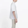 Balenciaga hvid herre-T-shirt med BB-logo og klassisk logo-print, korte ærmer 570803TEV489044