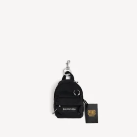 Balenciaga i PUBG i PUBGM Explorer Micro rygsæk-charm/nøglering til mænd i sort