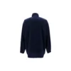 Balenciaga-jakke med logo, lynlås og opretstående krave til mænd, blå 622002TIO508065