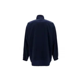 Balenciaga-jakke med logo, lynlås og opretstående krave til mænd, blå 622002TIO508065