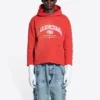 Balenciaga kort hættetrøje “Cardi Red” 670946-TLVJ3-6441