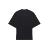 Balenciaga løbetrøje til mænd med mønstertryk og logo, løs pasform, korte ærmer, sort 641614TJVK61070