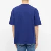 Balenciaga Logo Alphabet kortærmet bluse til mænd, blå, 612966TIV541195