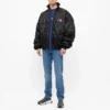 Balenciaga Logo Alphabet kortærmet bluse til mænd, blå, 612966TIV541195