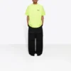 Balenciaga-logo-print, kortærmet, gul, til mænd 641675TJVF77110