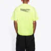 Balenciaga-logo-print, kortærmet, gul, til mænd 641675TJVF77110
