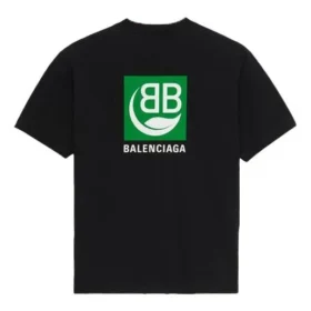 Balenciaga-logo-print, kortærmet, sort, til mænd 594579THV631000 Balenciaga-logo-print, kortærmet, sort, til mænd 594579THV631000