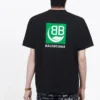 Balenciaga-logo-print, kortærmet, sort, til mænd 594579THV631000