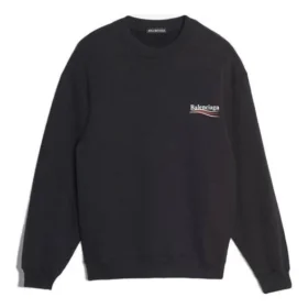 Balenciaga-logo-print, langærmet, sort, til mænd 556147TBV141000 Balenciaga-logo-print, langærmet, sort, til mænd 556147TBV141000