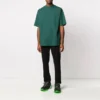 Balenciaga-logo-print til mænd, kortærmet, grøn 570805THV803230