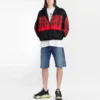 Balenciaga-logo-printet herre-T-shirt med rund hals og korte ærmer, hvid 556150TYK239000