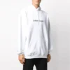 Balenciaga-logo-pullover til mænd, oversize, hvid, 570811TIV559040