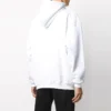 Balenciaga-logo-pullover til mænd, oversize, hvid, 570811TIV559040