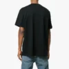 Balenciaga-logo-strik med korte ærmer til mænd, sort 556150TYK281000