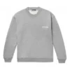 Balenciaga Micro Mark-pullover med alfabetmønster og rund hals til mænd, grå, 556147TBV141300