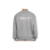 Balenciaga Micro Mark-pullover med alfabetmønster og rund hals til mænd, grå, 556147TBV141300
