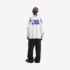 Balenciaga | NBA-samarbejde: Oversized langærmet T-shirt til mænd i hvid/flerfarvet