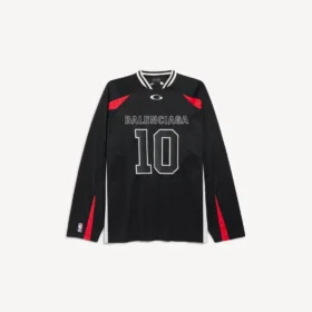 Balenciaga | NBA-samarbejde: Oversized langærmet T-shirt til mænd i sort/flerfarvet Balenciaga | NBA-samarbejde: Oversized langærmet T-shirt til mænd i sort/flerfarvet