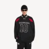 Balenciaga | NBA-samarbejde: Oversized langærmet T-shirt til mænd i sort/flerfarvet Balenciaga | NBA-samarbejde: Oversized langærmet T-shirt til mænd i sort/flerfarvet