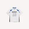 Balenciaga | NBA-samarbejde: Oversized T-shirt til mænd i hvid/flerfarvet