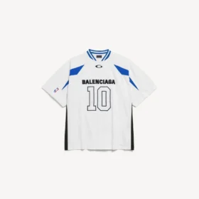 Balenciaga | NBA-samarbejde: Oversized T-shirt til mænd i hvid/flerfarvet Balenciaga | NBA-samarbejde: Oversized T-shirt til mænd i hvid/flerfarvet