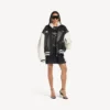 Balenciaga | NBA-samarbejds-varsityjakke i sort/hvid