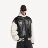 Balenciaga | NBA-samarbejds-varsityjakke i sort/hvid