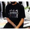 Balenciaga Oversize Logo-printet retro skuldertaske med korte ærmer til mænd, sort 620969TIVA11000