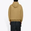 Balenciaga Paris Laurel Fleece-trøje med print til mænd, khaki 570811TIV259605